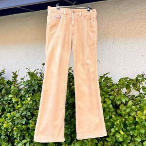 Diesel Women's Boot Cut Corduroy Pants in Light Tan
